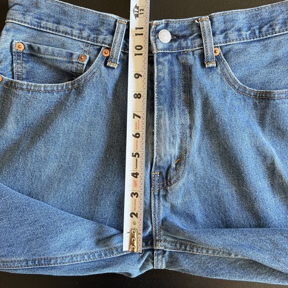 Levis 505 Jeans Men 34x34 Blue Medium Straight Relaxed Cotton Fade 31" Inseam - Picture 11 of 12